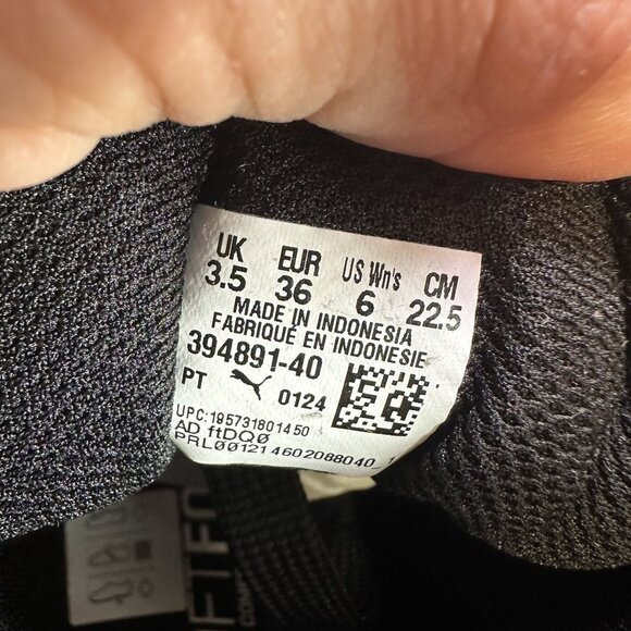 Puma Rebound Layup Women's size 6 Black Pink Midtop Shoes 394891-40 - Picture 8 of 8